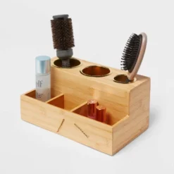 12" X 7" X 6" Bamboo Hair Tools Organizer With 5pc Magnets - Brightroom™ 7 12" X 7" X 6" Bamboo Hair Tools Organizer With 5pc Magnets - Brightroom™ -Brightroom GUEST 037fa776 5869 4dee 8186 ef33ca2baf73