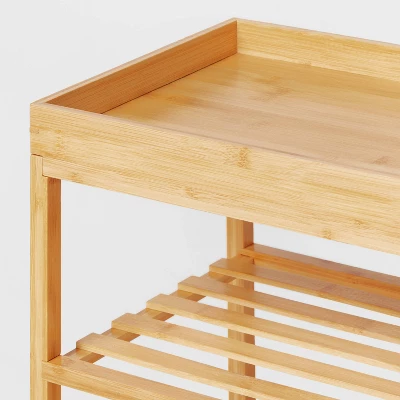 4 Tier Bamboo Shoe Rack - Brightroom™ 4 4 Tier Bamboo Shoe Rack - Brightroom™ - Image 2