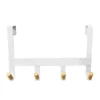 Mixed Material Over The Door 4 Hooks Rail Light Wood On Matte White - Brightroom™ 2 Mixed Material Over The Door 4 Hooks Rail Light Wood On Matte White - Brightroom™ -Brightroom GUEST 3a8b2c5c ed67 4935 a154 d8918b7c1380