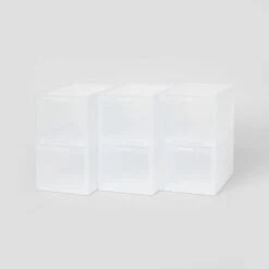 Small Stackable Bins Front Opening Clear Plastic - Brightroom™ -Brightroom GUEST 3c949385 7473 4475 8c8a 9fa49d23bd71
