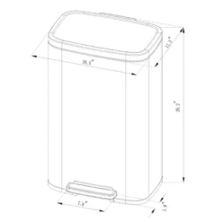 45L Rectangular Step Trash Can - Brightroom™ 11 45L Rectangular Step Trash Can - Brightroom™ -Brightroom GUEST 4a2ac669 6c4c 4843 a3d3 992611e508bc