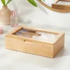 9" X 6" Bamboo Accessory Box With Acrylic Lid - Brightroom™ -Brightroom GUEST 5ca7a93d a229 4899 a08e 3ea582ce4615