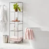 Tall Bath Storage Tower Brushed Nickel Metal - Brightroom™ -Brightroom GUEST 7123969a d33c 4f84 9e8c b8a62c10f3c9