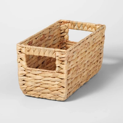 Woven Water Hyacinth Rectangular Basket - Brightroom™ 7 Woven Water Hyacinth Rectangular Basket - Brightroom™ - Image 5