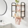 Wood Wall Shelf Black Metal - Brightroom™ -Brightroom GUEST ac4d10e7 0b56 4b34 a408 516b45c892f3