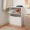 Laminate Pivot Open Shoe Cabinet White - Brightroom™ 1 Laminate Pivot Open Shoe Cabinet White - Brightroom™ -Brightroom GUEST c4d70cfb 7fdb 4166 a55c b11dc54ee24e
