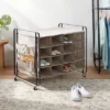 4 Tier Rolling Cubby Shoe Rack Gray - Brightroom™ -Brightroom GUEST c84e632b bc1b 4b36 8081 bad0a49f3a0c