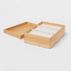 9" X 12" Stackable Bamboo Accessory Tray - Brightroom™ -Brightroom GUEST dbfe0d6f 1c5b 4ccd a8a9 a879eda1c6a5
