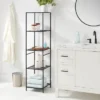 Tall Bath Storage Tower Black Metal - Brightroom™ -Brightroom GUEST f059dd82 a456 472e 83ce 48a8588b0cf0