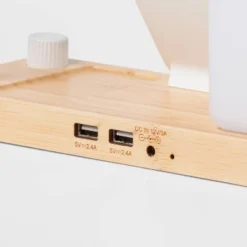 Desk Lamp With Wireless Charging And Storage Compartment (Includes LED Light Bulb) - Brightroom™ -Brightroom GUEST f6295c79 afb9 4206 9400 baa48ad6c2c3