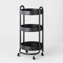 3 Tier Round Metal Utility Cart - Brightroom™ 8 3 Tier Round Metal Utility Cart - Brightroom™ -Brightroom GUEST fa8f7cf8 9234 4e96 85ab cc5db6457cae