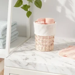 Round Woven Basket With Liner - Brightroomâ„¢